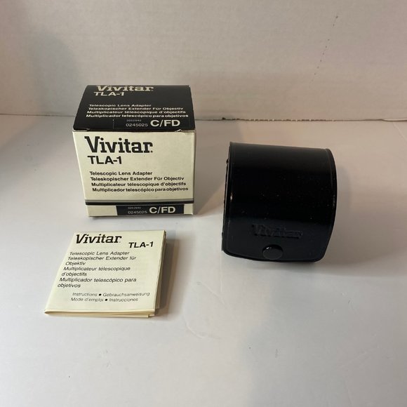 Vivitar TLA-1 Telescopic Lens Adapter With Manual & Box Case - Picture 6 of 8